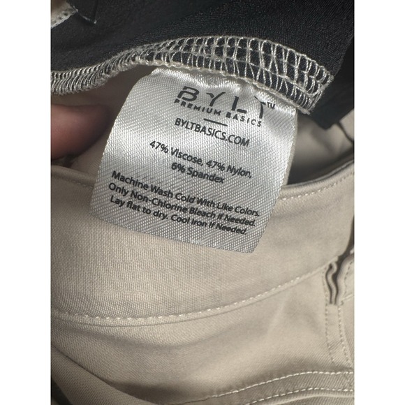 BYLT Pants Mens 32x30 Beige Everyday Pant 2.0 Slim Fit Performance Golf Stretch - Picture 6 of 11